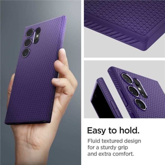 Husa Spigen Liquid Air compatibila cu Samsung Galaxy S24 Ultra Purple (Spigen, S24) by www.silkase.ro Husa Spigen Liquid Air compatibila cu Samsung Galaxy S24 Ultra Purple (S24, ACS07449) by www.silkase.ro