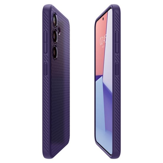 Husa Spigen Liquid Air compatibila cu Samsung Galaxy S24 Purple (S24, ACS07451) by www.silkase.ro