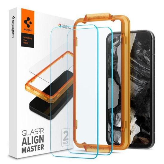 Set 2 folii de protectie Spigen Glass tR AlignMaster pentru Google Pixel 8a, transparent (Spigen, Pixel 8a) by www.silkase.ro Set 2 folii de protectie Spigen Glass tR AlignMaster pentru Google Pixel 8a, transparent (Pixel 8a, AGL07464) by www.silkase.ro