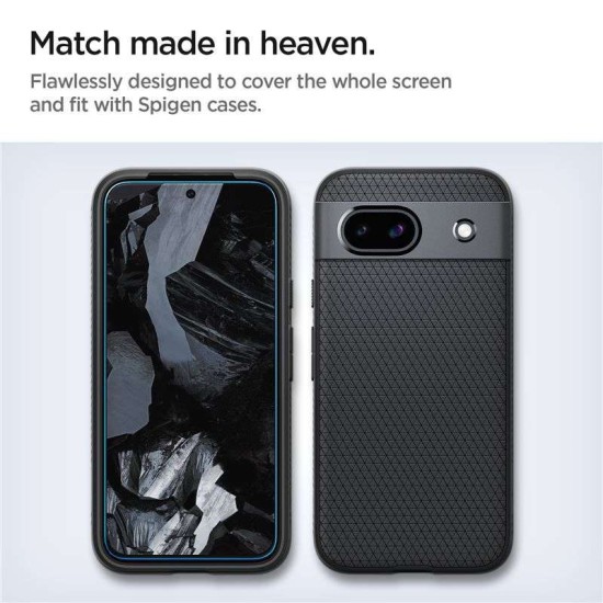 Set 2 folii de protectie Spigen Glass tR AlignMaster pentru Google Pixel 8a, transparent (Spigen, Pixel 8a) by www.silkase.ro Set 2 folii de protectie Spigen Glass tR AlignMaster pentru Google Pixel 8a, transparent (Pixel 8a, AGL07464) by www.silkase.ro