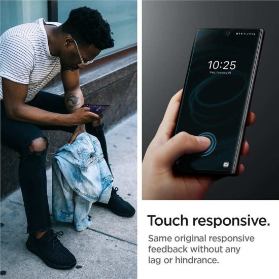 Set 2 folii protectie TPU Case friendly Spigen Neo Flex compatibil cu Samsung Galaxy S24 Ultra (Ingredi, AFL07494) by www.silkase.ro