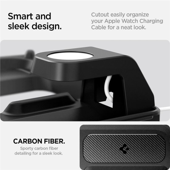 Suport cu hub si incarcare wireless 3 in 1 Spigen pentru Tesla Model 3 2024, negru (Spigen, Ingredi) by www.silkase.ro Suport cu hub si incarcare wireless 3 in 1 Spigen pentru Tesla Model 3 2024, negru (Accesorii auto, ACP07501) by www.silkase.ro