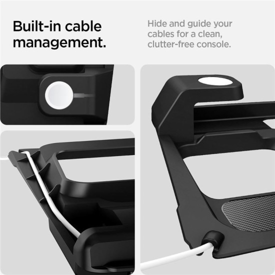 Suport cu hub si incarcare wireless 3 in 1 Spigen pentru Tesla Model 3 2024, negru (Spigen, Ingredi) by www.silkase.ro Suport cu hub si incarcare wireless 3 in 1 Spigen pentru Tesla Model 3 2024, negru (Accesorii auto, ACP07501) by www.silkase.ro