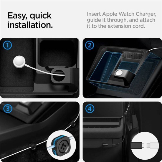 Suport cu hub si incarcare wireless 3 in 1 Spigen pentru Tesla Model 3 2024, negru (Spigen, Ingredi) by www.silkase.ro Suport cu hub si incarcare wireless 3 in 1 Spigen pentru Tesla Model 3 2024, negru (Accesorii auto, ACP07501) by www.silkase.ro