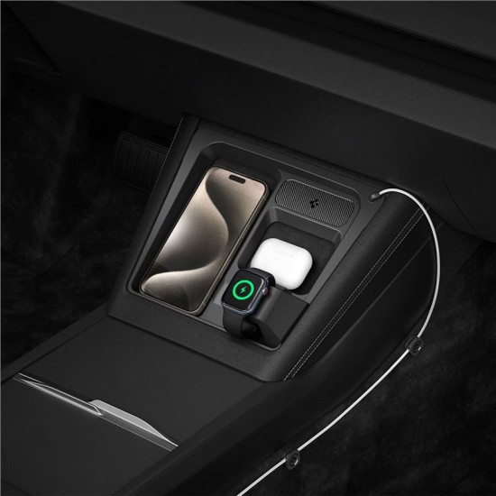 Suport cu hub si incarcare wireless 3 in 1 Spigen pentru Tesla Model 3 2024, negru (Spigen, Ingredi) by www.silkase.ro Suport cu hub si incarcare wireless 3 in 1 Spigen pentru Tesla Model 3 2024, negru (Accesorii auto, ACP07501) by www.silkase.ro
