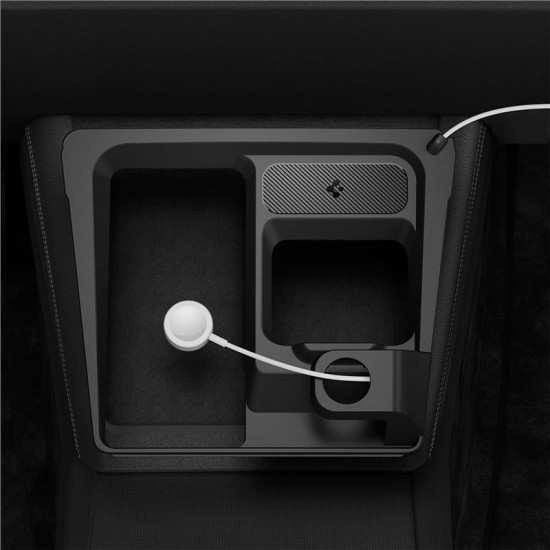 Suport cu hub si incarcare wireless 3 in 1 Spigen pentru Tesla Model 3 2024, negru (Spigen, Ingredi) by www.silkase.ro Suport cu hub si incarcare wireless 3 in 1 Spigen pentru Tesla Model 3 2024, negru (Accesorii auto, ACP07501) by www.silkase.ro