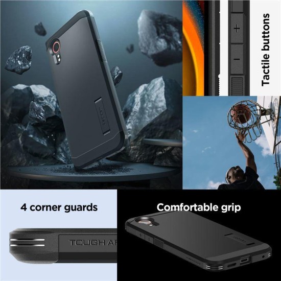 Husa telefon Spigen Tough Armor, Air Cushion, stand integrat, negru, Pentru Samsung Galaxy XCover 7 (Spigen, Ingredi) by www.silkase.ro Husa telefon Spigen Tough Armor, Air Cushion, stand integrat, negru, Pentru Samsung Galaxy XCover 7 (Ingredi, ACS07505) by www.silkase.ro