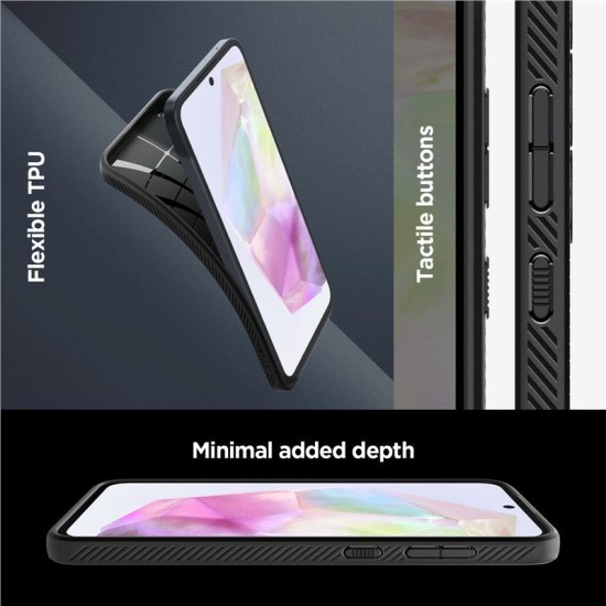 Husa Spigen Liquid Air, pentru Samsung Galaxy A35, negru mat (Spigen, Telefoane Samsung) by www.silkase.ro Husa Spigen Liquid Air, pentru Samsung Galaxy A35, negru mat (Telefoane Samsung, ACS07519) by www.silkase.ro