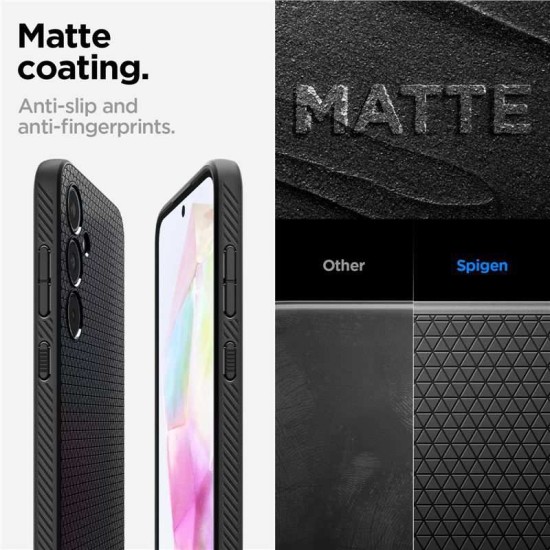 Husa Spigen Liquid Air, pentru Samsung Galaxy A35, negru mat (Spigen, Telefoane Samsung) by www.silkase.ro Husa Spigen Liquid Air, pentru Samsung Galaxy A35, negru mat (Telefoane Samsung, ACS07519) by www.silkase.ro