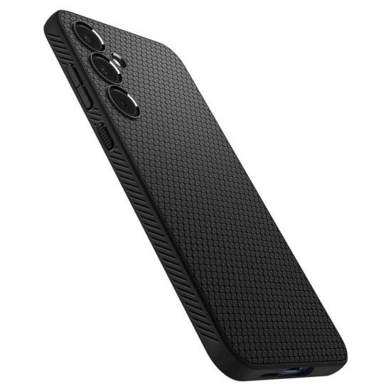 Husa Spigen Liquid Air pentru Samsung Galaxy A55, negru mat (Telefoane Samsung, ACS07526) by www.silkase.ro