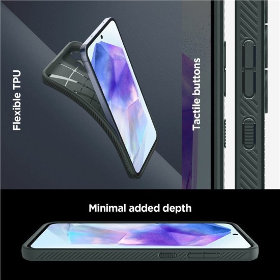 Husa Spigen Liquid Air, pentru Samsung Galaxy A55, verde abyss (Spigen, Telefoane Samsung) by www.silkase.ro Husa Spigen Liquid Air, pentru Samsung Galaxy A55, verde abyss (Telefoane Samsung, ACS07527) by www.silkase.ro