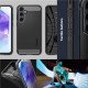 Husa Spigen Rugged Armor pentru Samsung Galaxy A55, negru mat (Telefoane Samsung, ACS07500) by www.silkase.ro