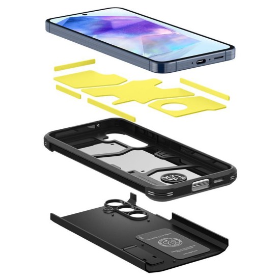 Husa Spigen Tough Armor pentru Samsung Galaxy A55, negru (Spigen, Telefoane Samsung) by www.silkase.ro Husa Spigen Tough Armor pentru Samsung Galaxy A55, negru (Telefoane Samsung, ACS07530) by www.silkase.ro