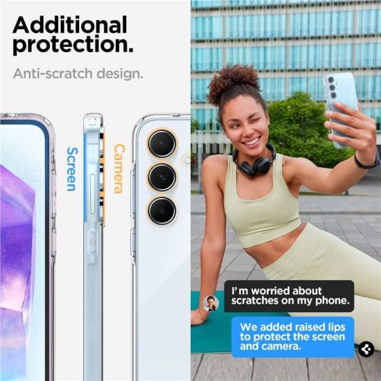 Husa Spigen Liquid Crystal pentru Samsung Galaxy A55, transparent (Spigen, Telefoane Samsung) by www.silkase.ro Husa Spigen Liquid Crystal pentru Samsung Galaxy A55, transparent (Telefoane Samsung, ACS07537) by www.silkase.ro