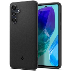 Husa Spigen Essential SandBlast compatibila cu Samsung Galaxy M55 5G Matte Black