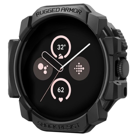 SPIGEN Husă Rugged Armor Google Pixel Watch 3/2/1 (41mm - 1.2 inch), Negru (Google, ACS07555) by www.silkase.ro
