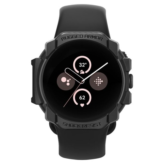 SPIGEN Husă Rugged Armor Google Pixel Watch 3/2/1 (41mm - 1.2 inch), Negru (Google, ACS07555) by www.silkase.ro