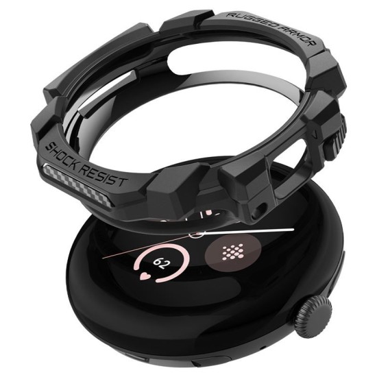 SPIGEN Husă Rugged Armor Google Pixel Watch 3/2/1 (41mm - 1.2 inch), Negru (Google, ACS07555) by www.silkase.ro