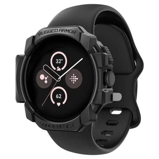 SPIGEN Husă Rugged Armor Google Pixel Watch 3/2/1 (41mm - 1.2 inch), Negru (Google, ACS07555) by www.silkase.ro