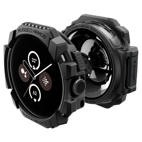 SPIGEN Husă Rugged Armor Google Pixel Watch 3/2/1 (41mm - 1.2 inch), Negru (Google, ACS07555) by www.silkase.ro