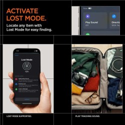 Localizator Bluetooth Spigen TagMe, 1 bucata, negru Localizator Bluetooth Spigen TagMe, 1 bucata, negru