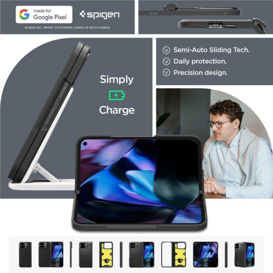 Carcasa Spigen, Slim Armor Pro, compatibila cu Google Pixel 9 Pro Fold, negru (Pixel 9 Pro Fold, ACS07587) by www.silkase.ro