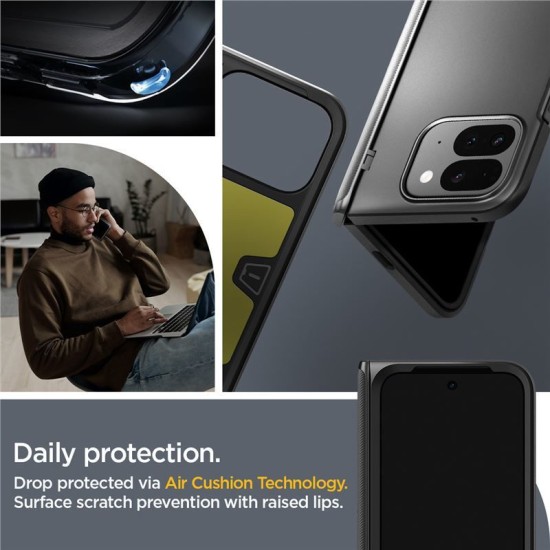 Carcasa Spigen, Slim Armor Pro, compatibila cu Google Pixel 9 Pro Fold, negru (Pixel 9 Pro Fold, ACS07587) by www.silkase.ro