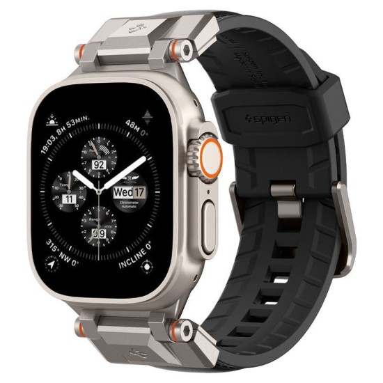 Curea smartwatch, Spigen, Poliuretan, Durabil, Compatibil cu Apple Wathc, 140 - 215 mm, Negru (Spigen, Ingredi) by www.silkase.ro Curea smartwatch, Spigen, Poliuretan, Durabil, Compatibil cu Apple Wathc, 140 - 215 mm, Negru (Ingredi, AMP07591) by www.silkase.ro