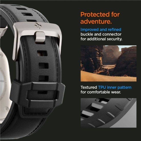 Curea smartwatch, Spigen, Poliuretan, Durabil, Compatibil cu Apple Wathc, 140 - 215 mm, Negru (Spigen, Ingredi) by www.silkase.ro Curea smartwatch, Spigen, Poliuretan, Durabil, Compatibil cu Apple Wathc, 140 - 215 mm, Negru (Ingredi, AMP07591) by www.silkase.ro