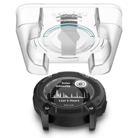 Set 2 folii protectie Spigen Glas.TR EZ Fit, pentru Garmin Instinct 2X Solar, transparent, 35mm (Ingredi, AGL07593) by www.silkase.ro