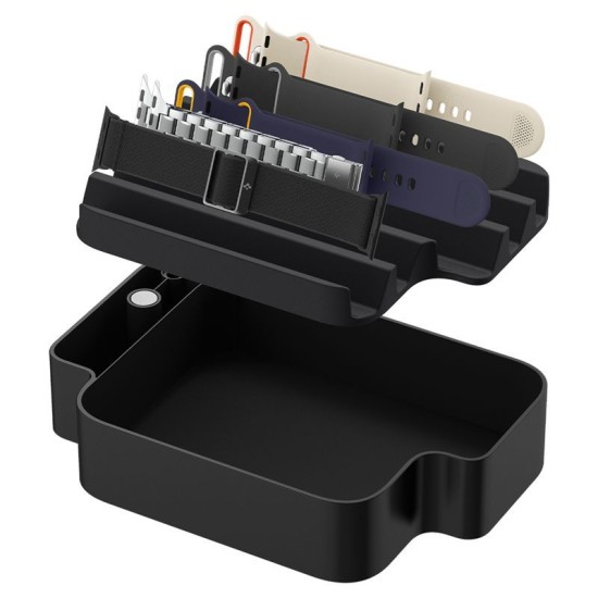 Organizator Spigen S340 pentru Apple Watch, Curele și Accesorii, Negru Organizator Spigen S340 pentru Apple Watch, Curele și Accesorii, Negru (Ingredi, AMP07602) by www.silkase.ro