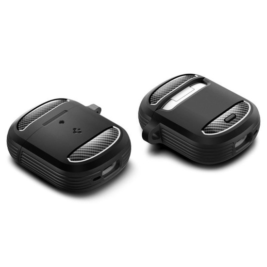 Carcasa Spigen Rugged Armor, negru mat - Google Pixel Buds Pro 2/Pro (Pixel Buds Pro 2/Pro, ACS07604) by www.silkase.ro