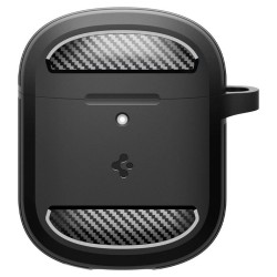 Carcasa Spigen Rugged Armor, negru mat - Google Pixel Buds Pro 2/Pro