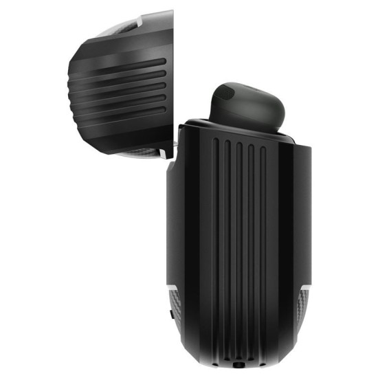 Carcasa Spigen Rugged Armor, negru mat - Google Pixel Buds Pro 2/Pro (Pixel Buds Pro 2/Pro, ACS07604) by www.silkase.ro