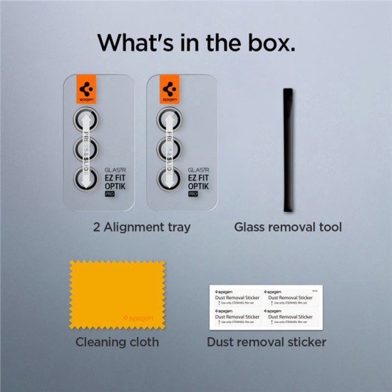 Set 2x3 protectii sticla camera foto Spigen Optik EZ FIT compatibil cu Samsung Galaxy S24 Plus Marble Gray (Spigen, Ingredi) by www.silkase.ro Set 2x3 protectii sticla camera foto Spigen Optik EZ FIT compatibil cu Samsung Galaxy S24 Plus Marble Gray (Ingredi, AGL07613) by www.silkase.ro