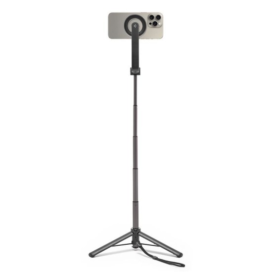 Trepied si selfie stick Spigen compatibil MagSafe M1, negru (Selfie Sticks și Trepiede, AMP07656) by www.silkase.ro