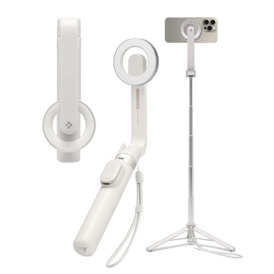Trepied si selfie stick Spigen compatibil MagSafe, bej (Spigen, Ingredi) by www.silkase.ro Trepied si selfie stick Spigen compatibil MagSafe, bej (Selfie Sticks și Trepiede, AMP07657) by www.silkase.ro