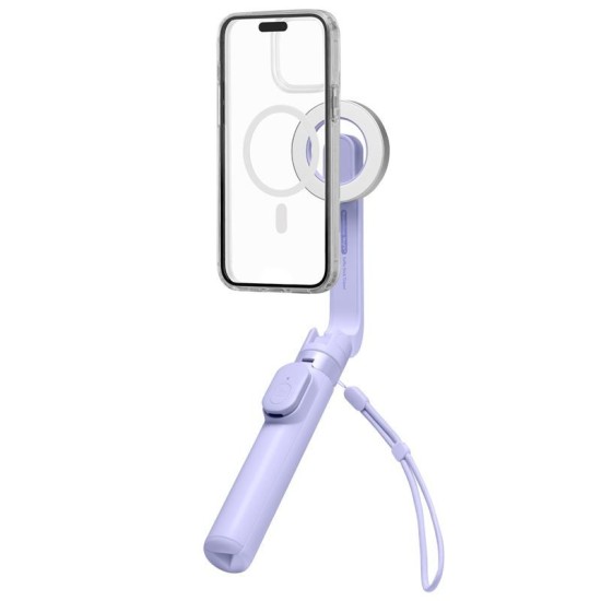 Trepied si selfie stick Spigen compatibil MagSafe, lavanda (Selfie Sticks și Trepiede, AMP07658) by www.silkase.ro