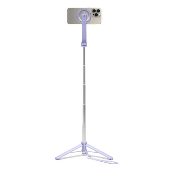 Trepied si selfie stick Spigen compatibil MagSafe, lavanda (Selfie Sticks și Trepiede, AMP07658) by www.silkase.ro