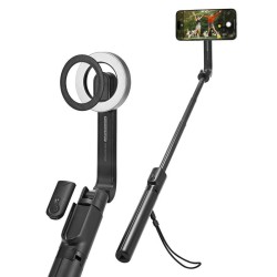 Trepied si selfie stick lung Spigen compatibil MagSafe, negru