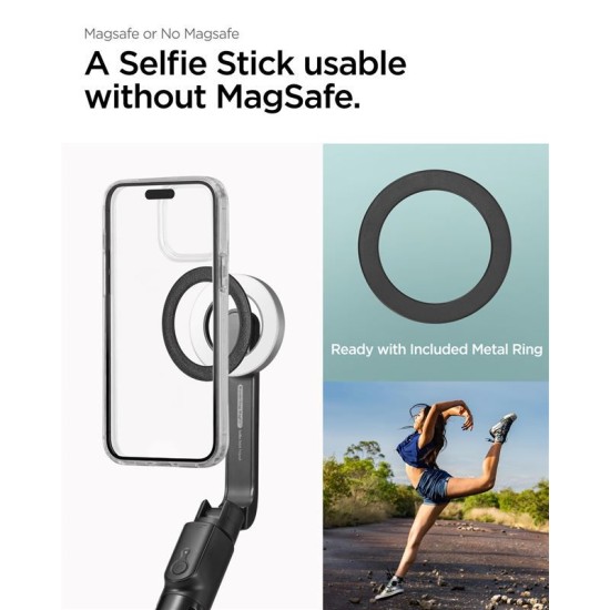 Trepied si selfie stick lung Spigen compatibil MagSafe, negru (Spigen, Ingredi) by www.silkase.ro Trepied si selfie stick lung Spigen compatibil MagSafe, negru (Selfie Sticks și Trepiede, AMP07659) by www.silkase.ro