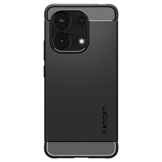 Husa Spigen Rugged Armor compatibila cu Xiaomi Redmi Note 13 4G Matte Black (Ingredi, ACS07664) by www.silkase.ro