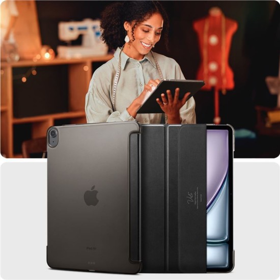 Husa Spigen Smart Fold, pentru Apple iPad Air 13" 2024, negru (Spigen, Ingredi) by www.silkase.ro Husa Spigen Smart Fold, pentru Apple iPad Air 13" 2024, negru (Ingredi, ACS07676) by www.silkase.ro