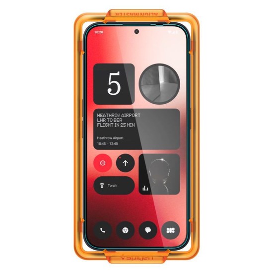 Folie pentru Nothing Phone (2a) (set 2) - Spigen Glas.TR Align Master - Transparent (Ingredi, AGL07681) by www.silkase.ro