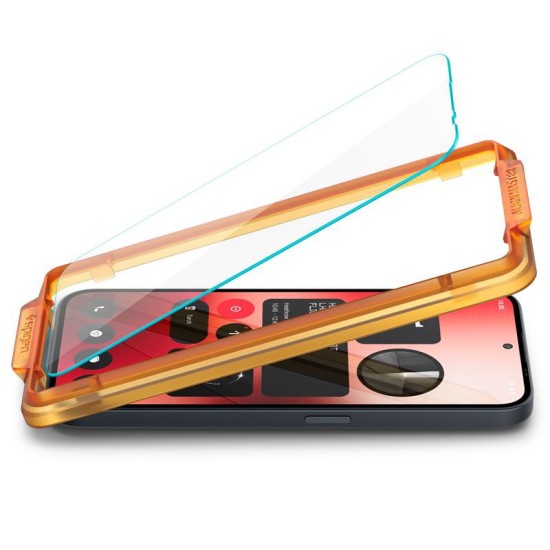 Folie pentru Nothing Phone (2a) (set 2) - Spigen Glas.TR Align Master - Transparent (Ingredi, AGL07681) by www.silkase.ro