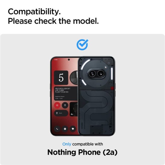 Folie pentru Nothing Phone (2a) (set 2) - Spigen Glas.TR Align Master - Transparent (Ingredi, AGL07681) by www.silkase.ro