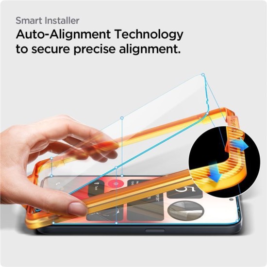 Folie pentru Nothing Phone (2a) (set 2) - Spigen Glas.TR Align Master - Transparent (Ingredi, AGL07681) by www.silkase.ro