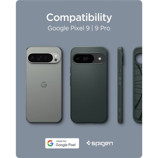 Husa Spigen Liquid Air pentru Google Pixel 9 Pro/Pixel 9, verde (Pixel 9 Pro, ACS07683) by www.silkase.ro