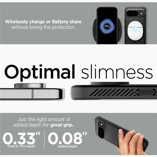 Husa Spigen Rugged Armor pentru Google Pixel 9 Pro/Pixel 9, negru (Telefoane Google, ACS07685) by www.silkase.ro