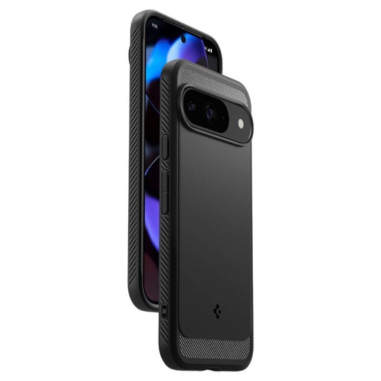 Husa Spigen Rugged Armor pentru Google Pixel 9 Pro/Pixel 9, negru (Telefoane Google, ACS07685) by www.silkase.ro